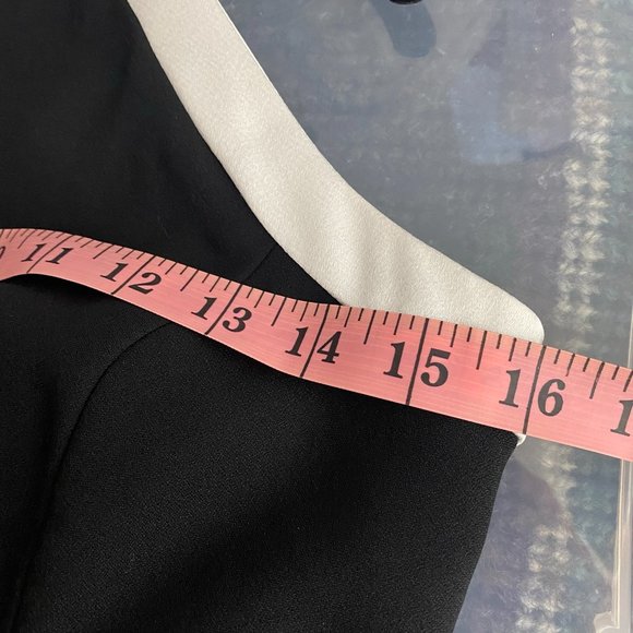 PARKER Black & White Sleeveless Strappy Shorts Romper Size Medium M - Picture 15 of 16